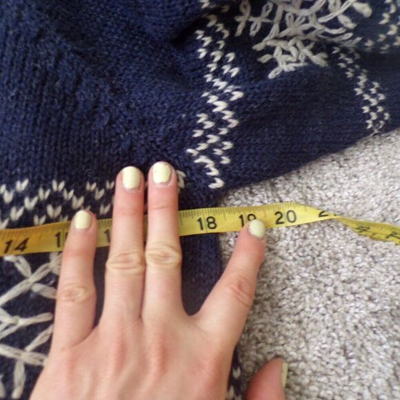 ASO DAWSONS CREEK Peruvian Trading Co merino wool sweater xs - Picture 5 of 7